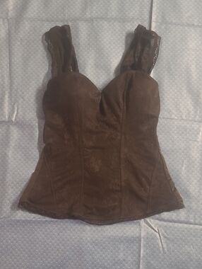 Spirit Black Lace-Trim Bustier Camisole